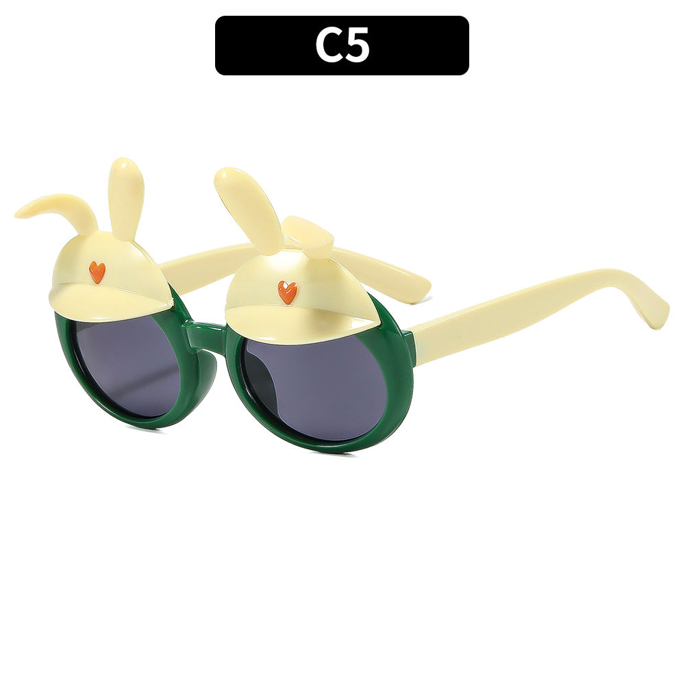 1Playful Bunny-Themed Round Sunglasses