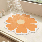 1Floral Design Bath Mat Miroken