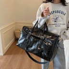 1Crocodile Texture Luxury Travel Duffle Bag Miroken