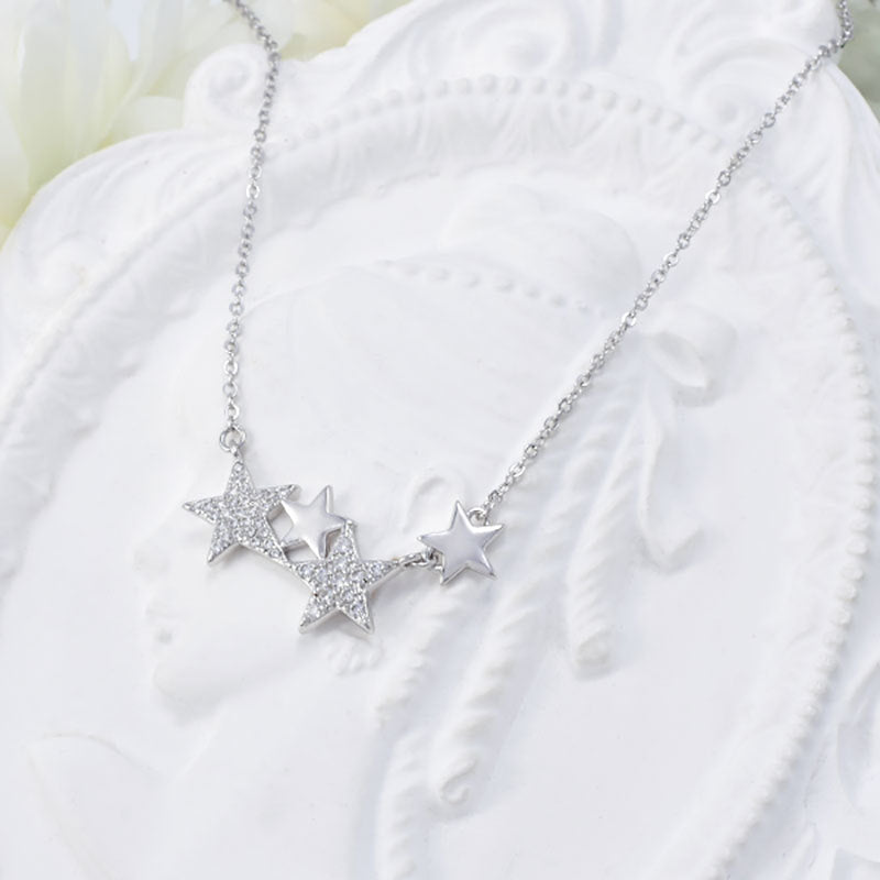 1Celestial Star Cluster Necklace Miroken