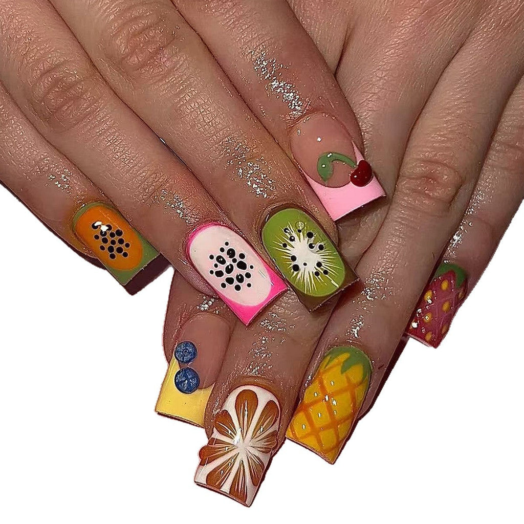 1Creative Art Nails with Cheerful Fruit Design Miroken