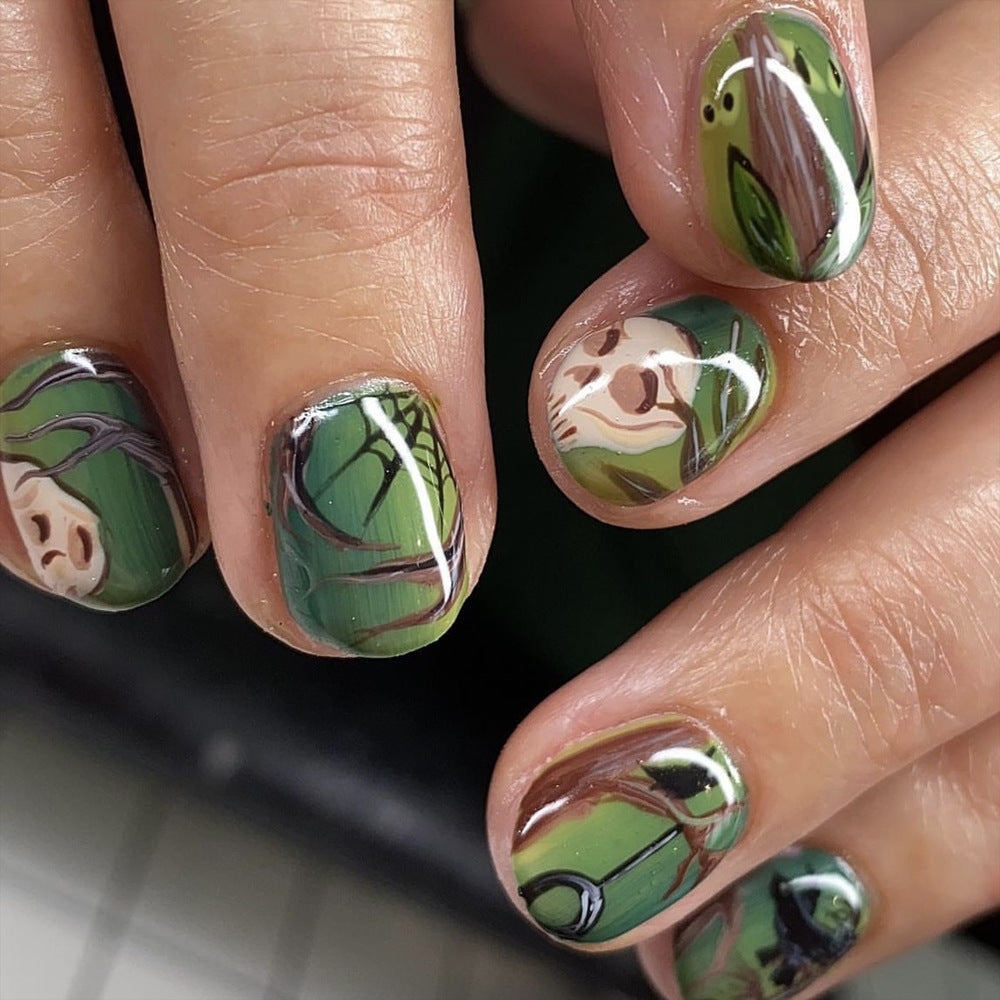 1Artistic Botanical Nail Art Design Miroken