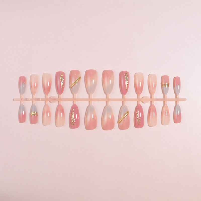 1Elegant Gradient Press-On Nails Miroken