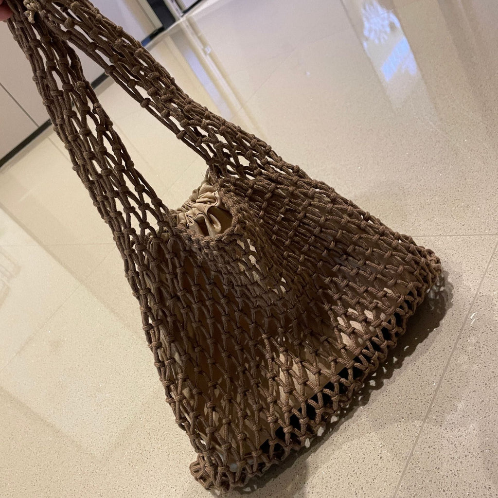 1Handcrafted mesh tote bag Miroken