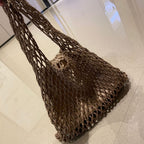 1Handcrafted mesh tote bag Miroken