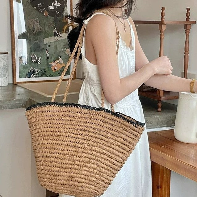 1Large Braided Shopping Bag Miroken
