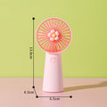 1Flower-Themed Handheld Cooling Fan Miroken