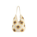 1Handcrafted crochet bag with sunflower pattern Miroken