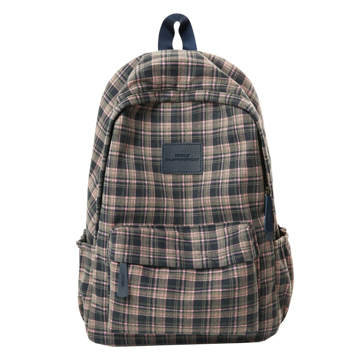 Checked Patterned Casual School Backpack Miroken
