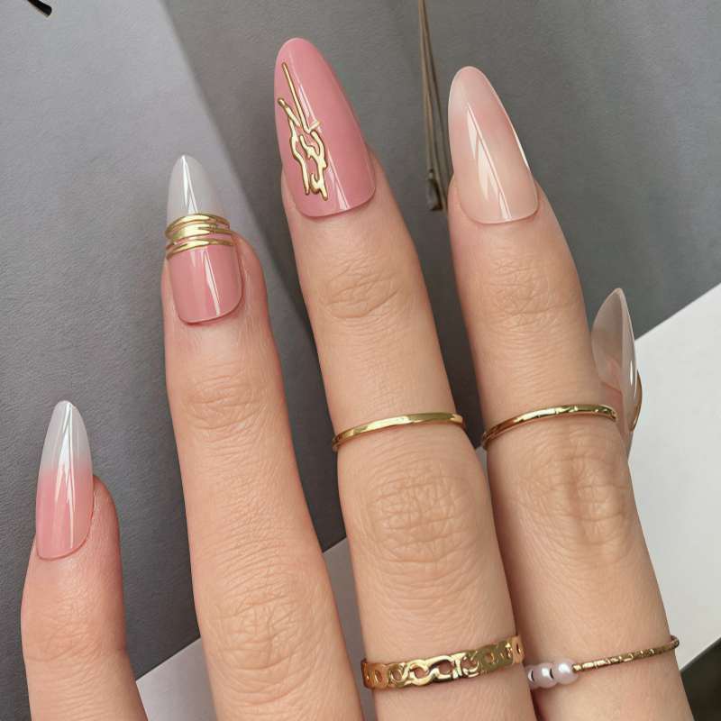 1Elegant Gradient Press-On Nails Miroken