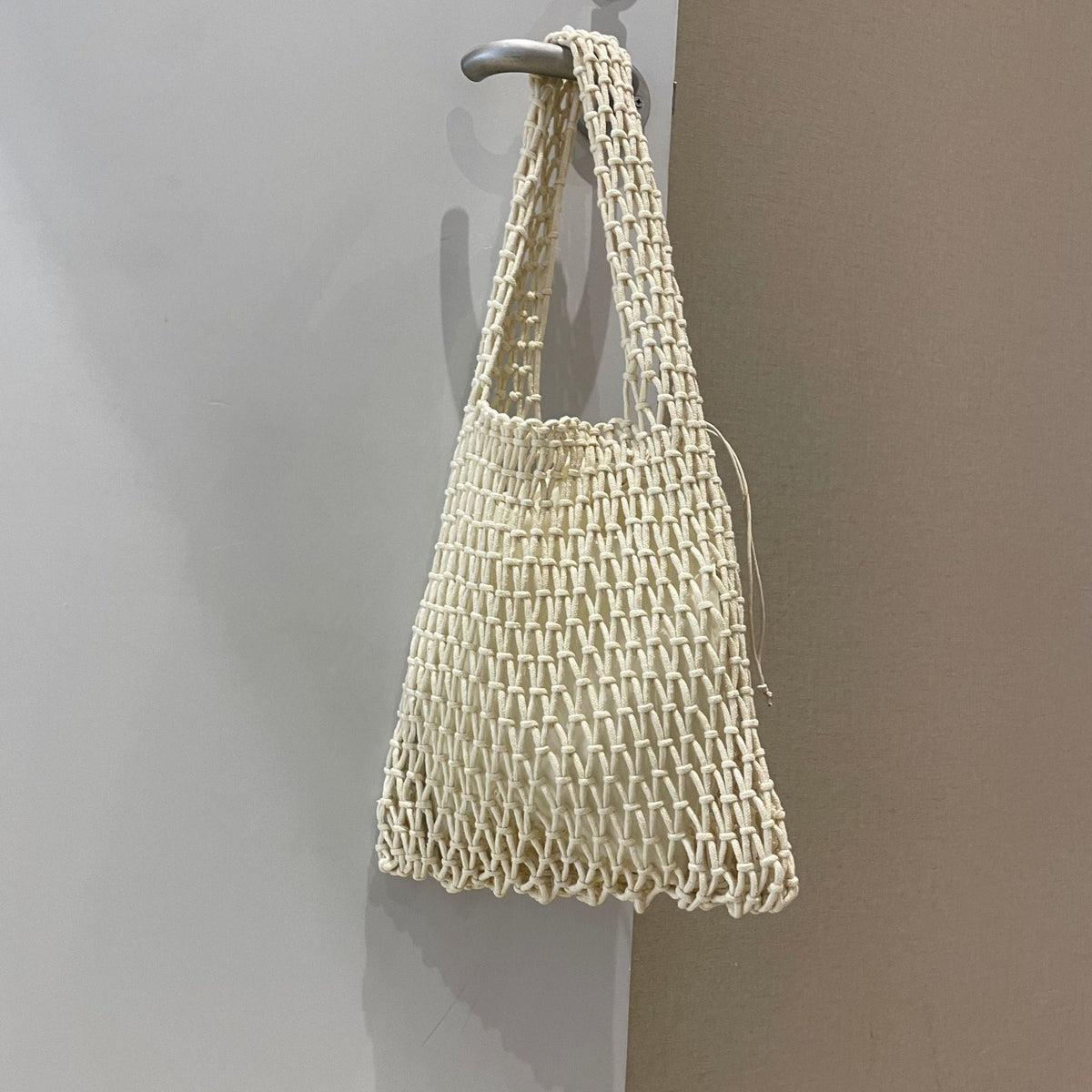 1Handcrafted mesh tote bag Miroken