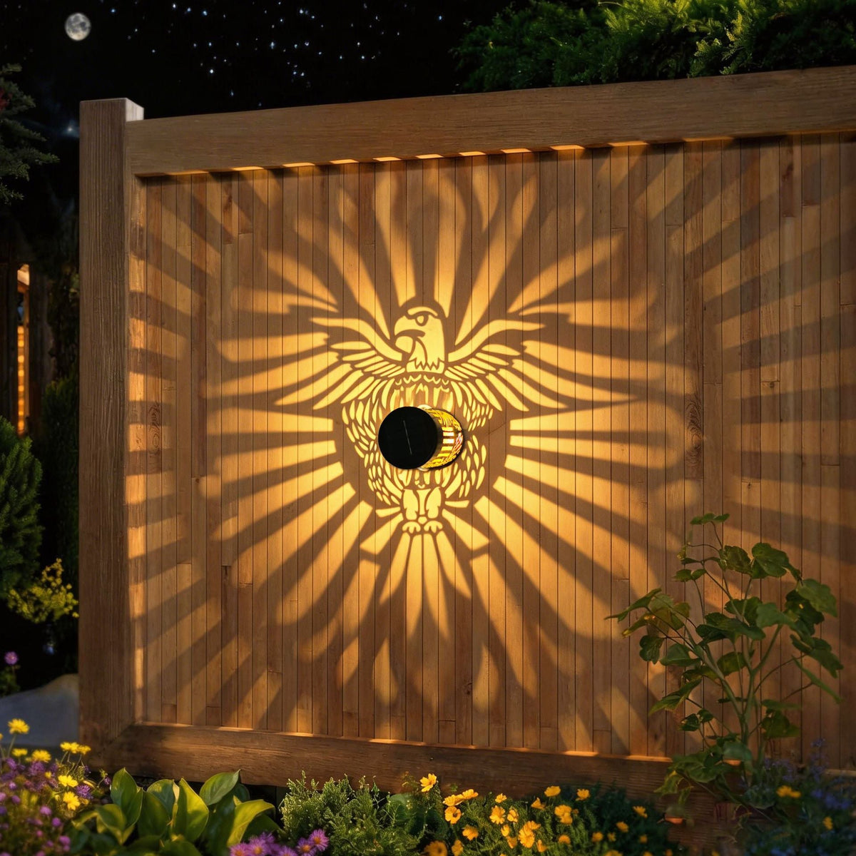1Ornate Filigree Solar Projection Table And Pathway Light Miroken