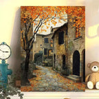 1Vintage European Landscape Canvas Art Print Miroken