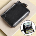 1Premium Leather Zippered Wallet Miroken