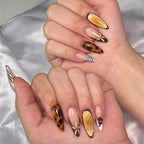 1Artificial nails with floral 3D applications Miroken
