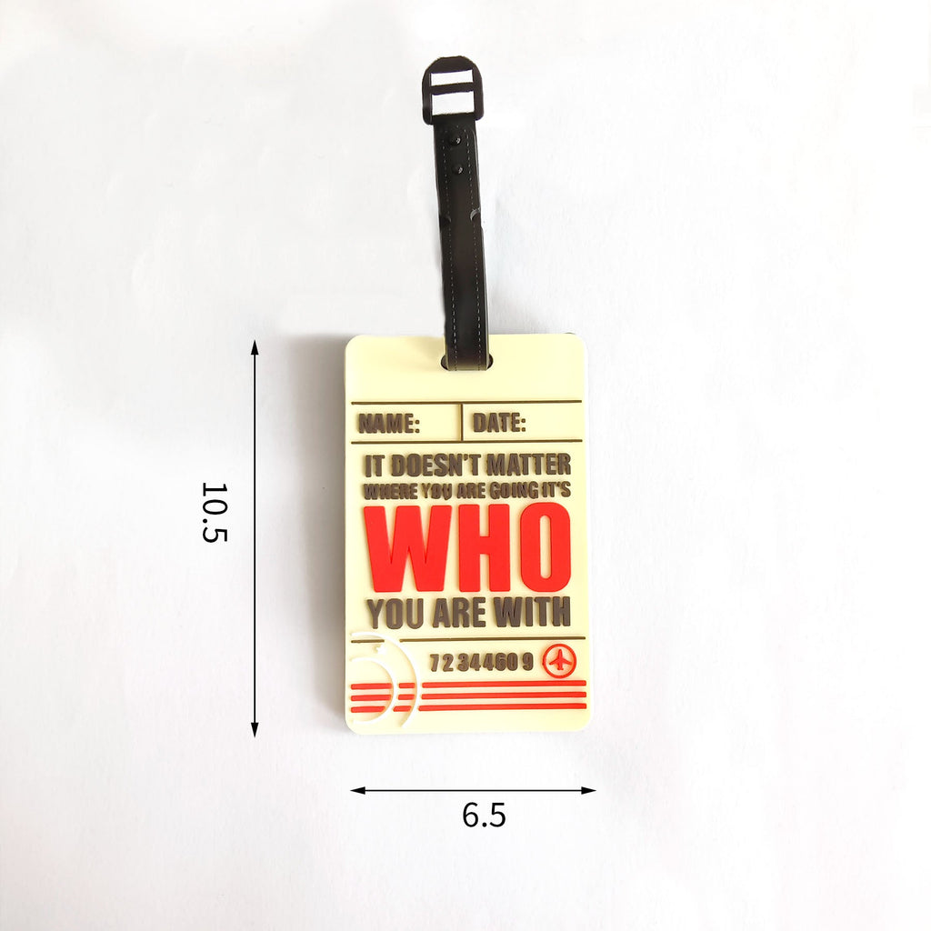 1Unisex Luggage Tag with Airplane Design Miroken