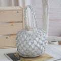 1Net shopping bag with braided design Miroken
