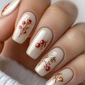 1Elegant Holiday-Themed Press-On Nails Miroken