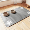 1Extra large waterproof silicone pet feeding mat with non-slip backing Miroken