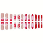 1Floral Nail Art Extensions Miroken