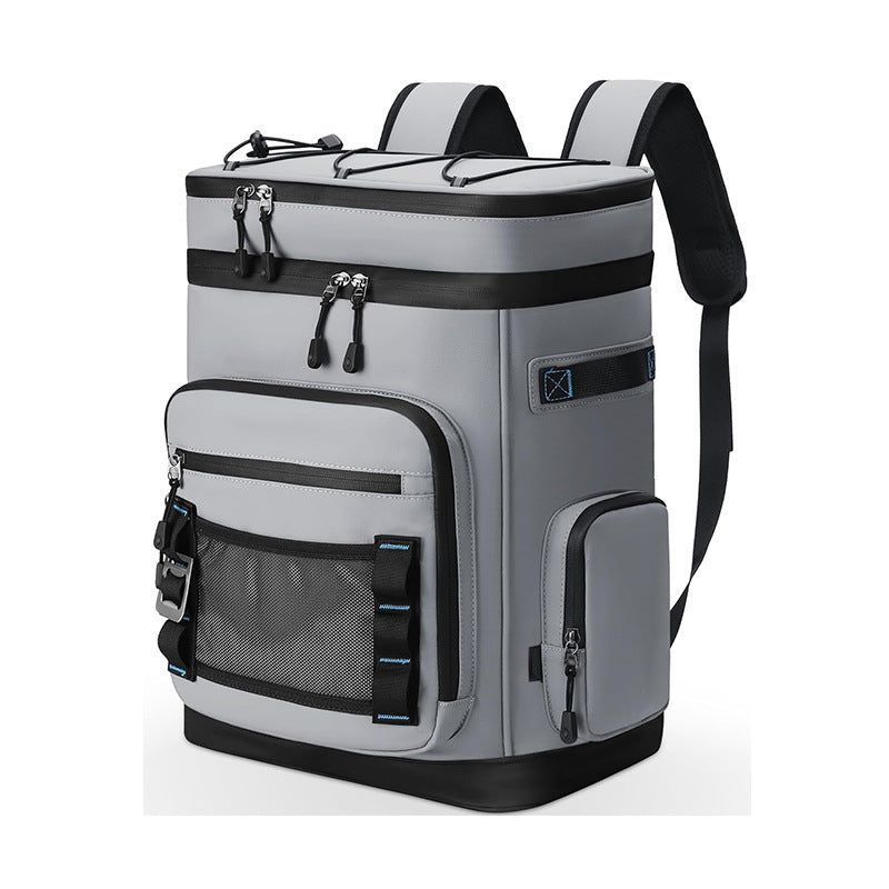 1Unisex nano insulated cool backpack with large volume, multiple organizational compartments, and ergonomic shoulder straps Miroken