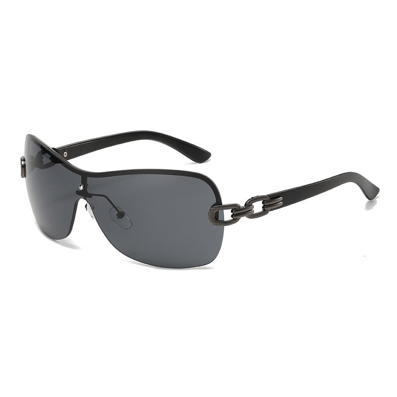 1Unisex Chic Shield Sunglasses Miroken