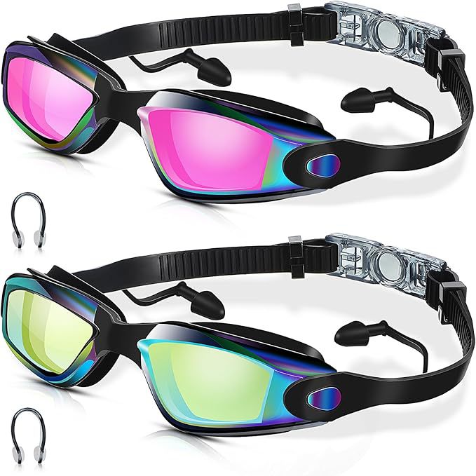 1Swim goggles with adjustable head strap and anti-fog technology Miroken