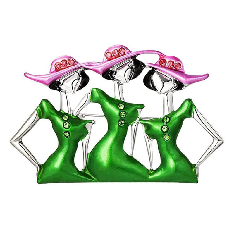 1Artistic Figurine Brooch Miroken
