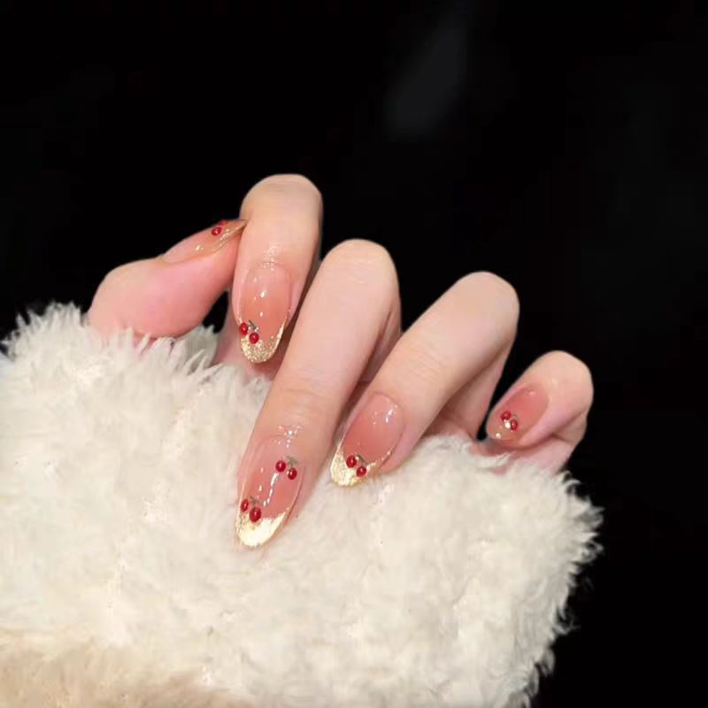 1Premium Cherry Blossom Press-On Nail Set Miroken