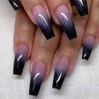 1Nail set with elegant glitter design Miroken
