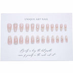 1Elegant French Tip Press-On Nail Art Miroken