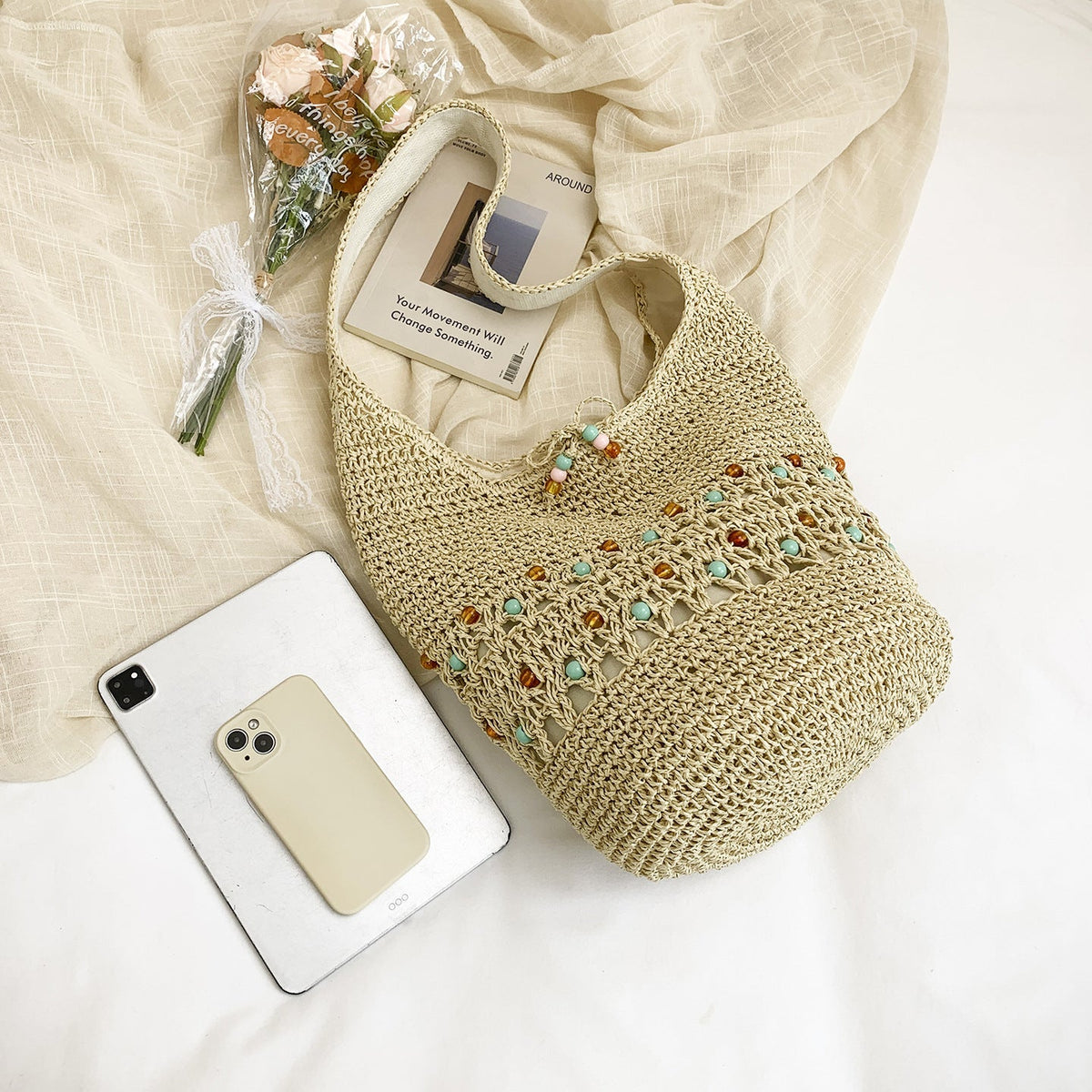 1Handcrafted Macrame Tote Bag Miroken
