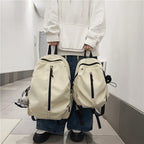 1Backpack with Charming Animal Pendant and Innovative Storage Miroken