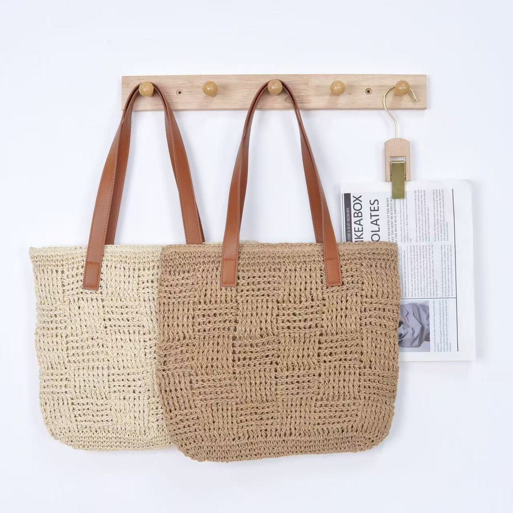 1Basket bag with sturdy leather handles Miroken