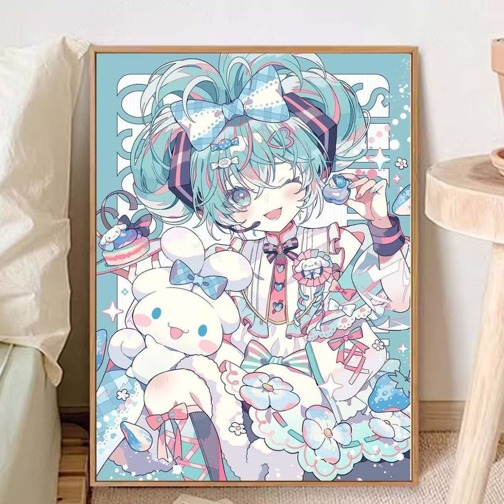 1Whimsical Anime-Inspired Canvas Art Print Miroken