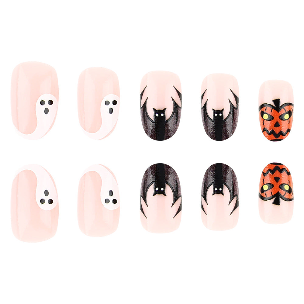 1Artistic Halloween-Themed Press-On Nail Art Miroken 1787543212