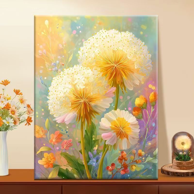 1Floral Fantasy Illustration Canvas Art Miroken