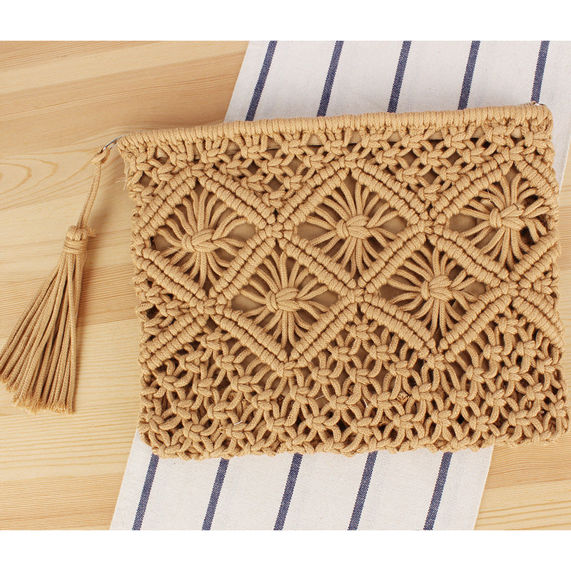 1Macrame Clutch with Filigree Design Miroken
