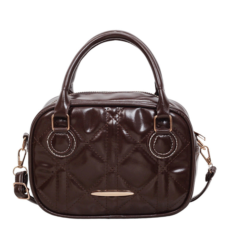 1WoQuilted Mini Satchel Bag Miroken