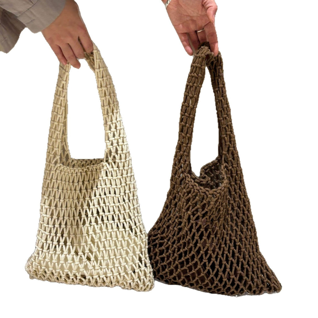 1Handcrafted mesh tote bag Miroken