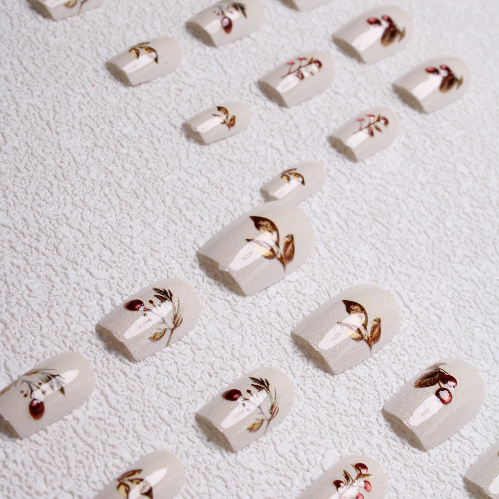 1Elegant Holiday-Themed Press-On Nails Miroken