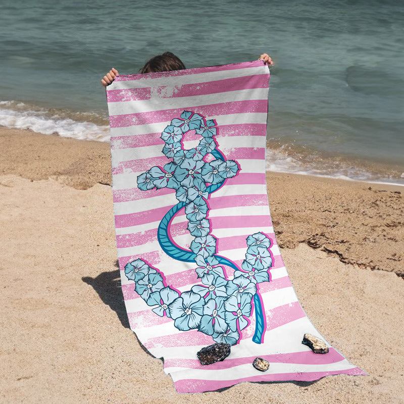 1Beach towel with creative mandala design Miroken