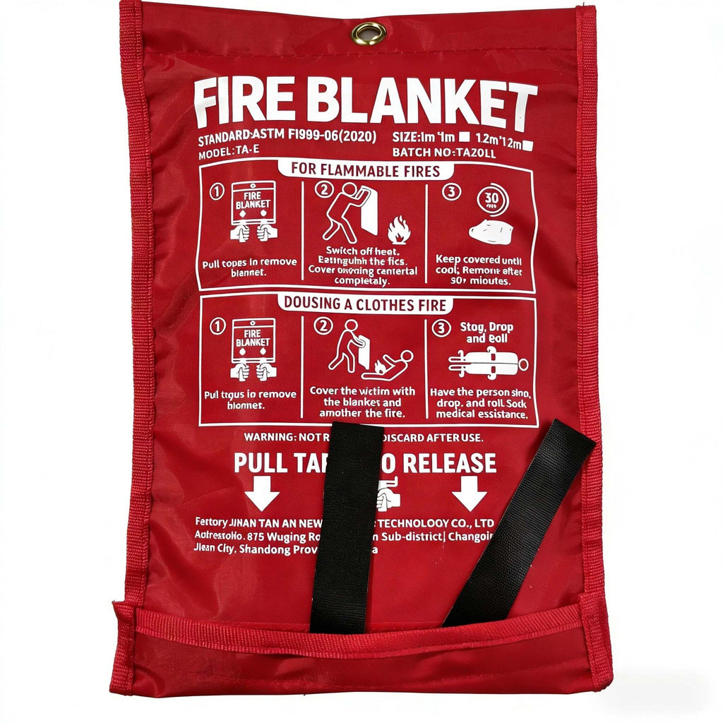 1Fire safety blanket with quick release pouch heat resistant fiberglass fabric Miroken