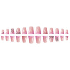 1Floral Rhinestone Press-On Nail Enhancements Miroken