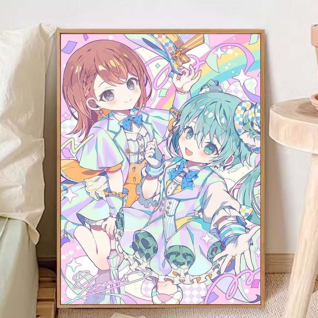 1Whimsical Anime-Inspired Canvas Art Print Miroken