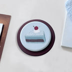 1Cute cake design coffee mug coaster Miroken