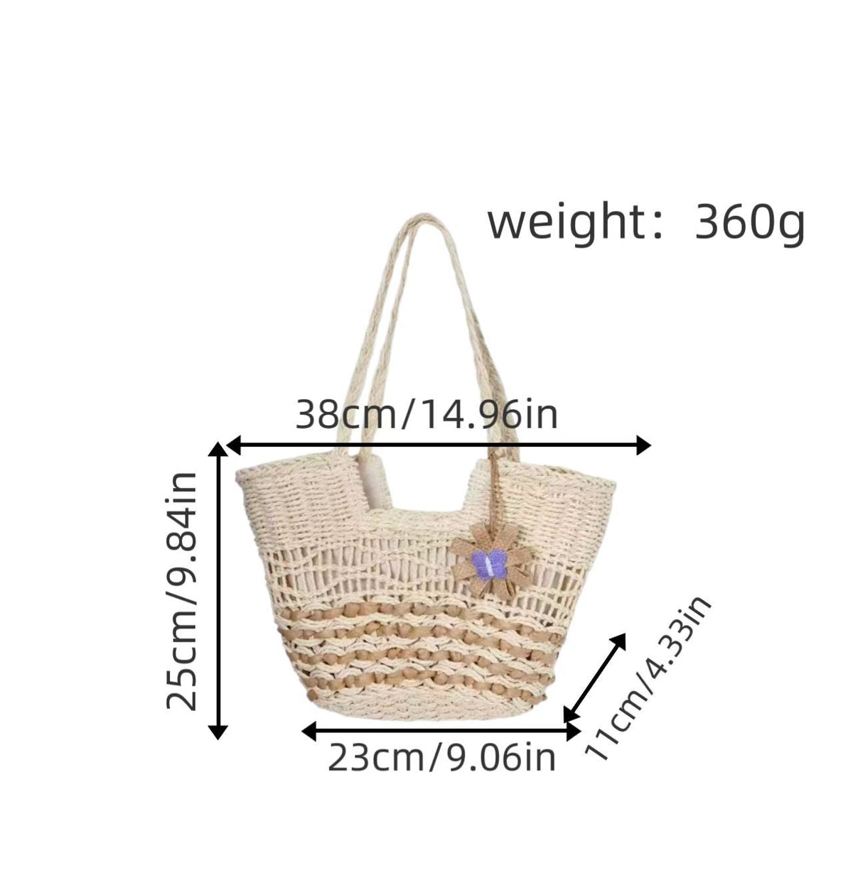 1Braided Baste Beach Bag Miroken