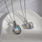1Heart pendant necklace with sparkling accents Miroken