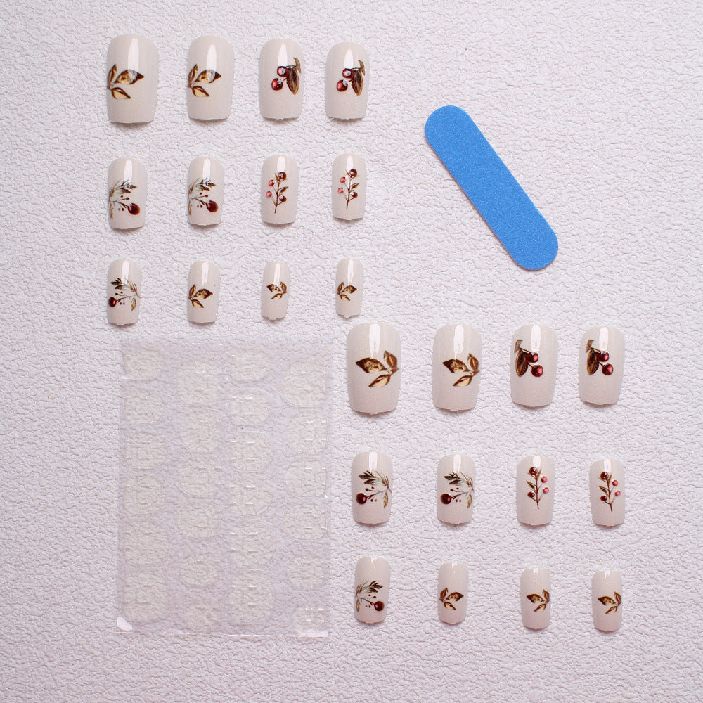1Elegant Holiday-Themed Press-On Nails Miroken