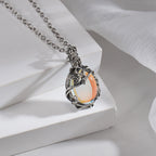 1Heart pendant necklace with sparkling accents Miroken